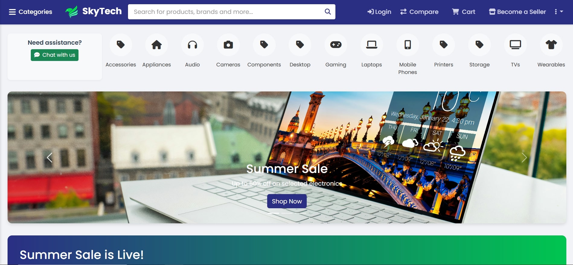 TechSky Shop - E-commerce Platform screenshot